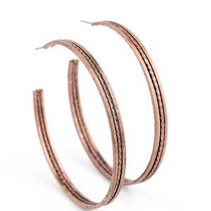 Midtown Marvel Copper Hoop Earrings